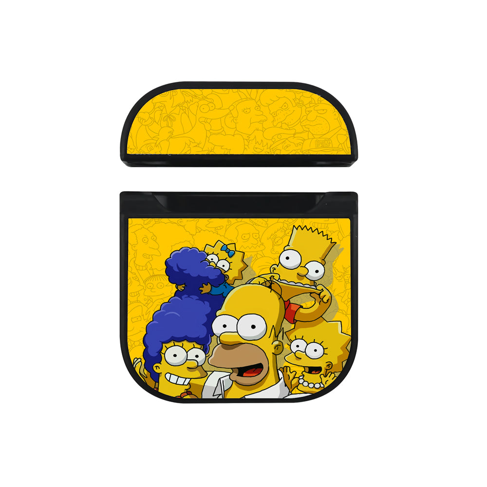 Simpson Bart Scene of Harmony Hard Plastic Case Cover For Apple Airpods