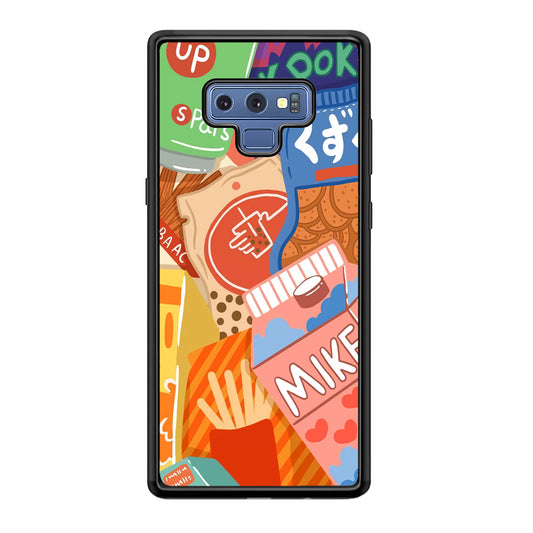 Snack Cartoon Weekly Groceries Samsung Galaxy Note 9 Case