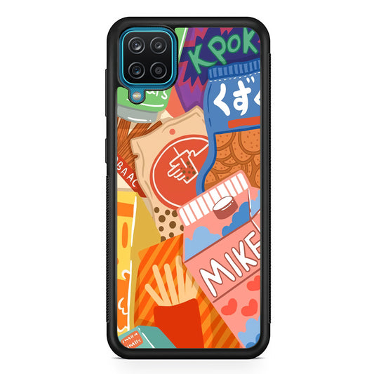 Snack Cartoon Weekly Groceries Samsung Galaxy A12 Case