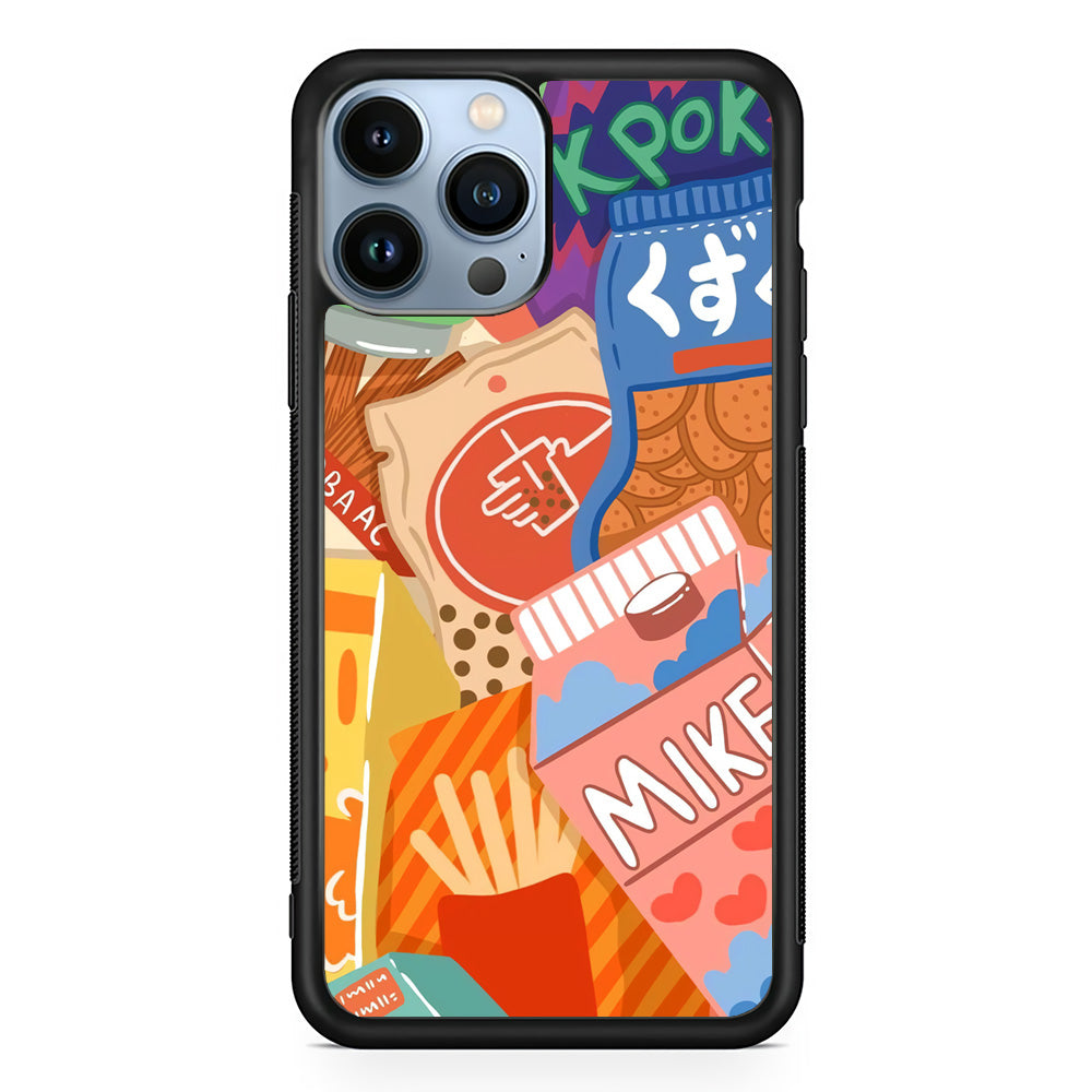 Snack Cartoon Weekly Groceries iPhone 13 Pro Max Case