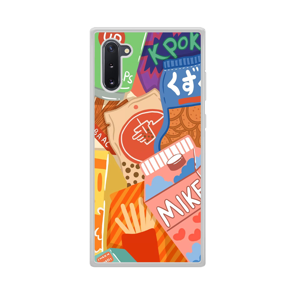 Snack Cartoon Weekly Groceries Samsung Galaxy Note 10 Case