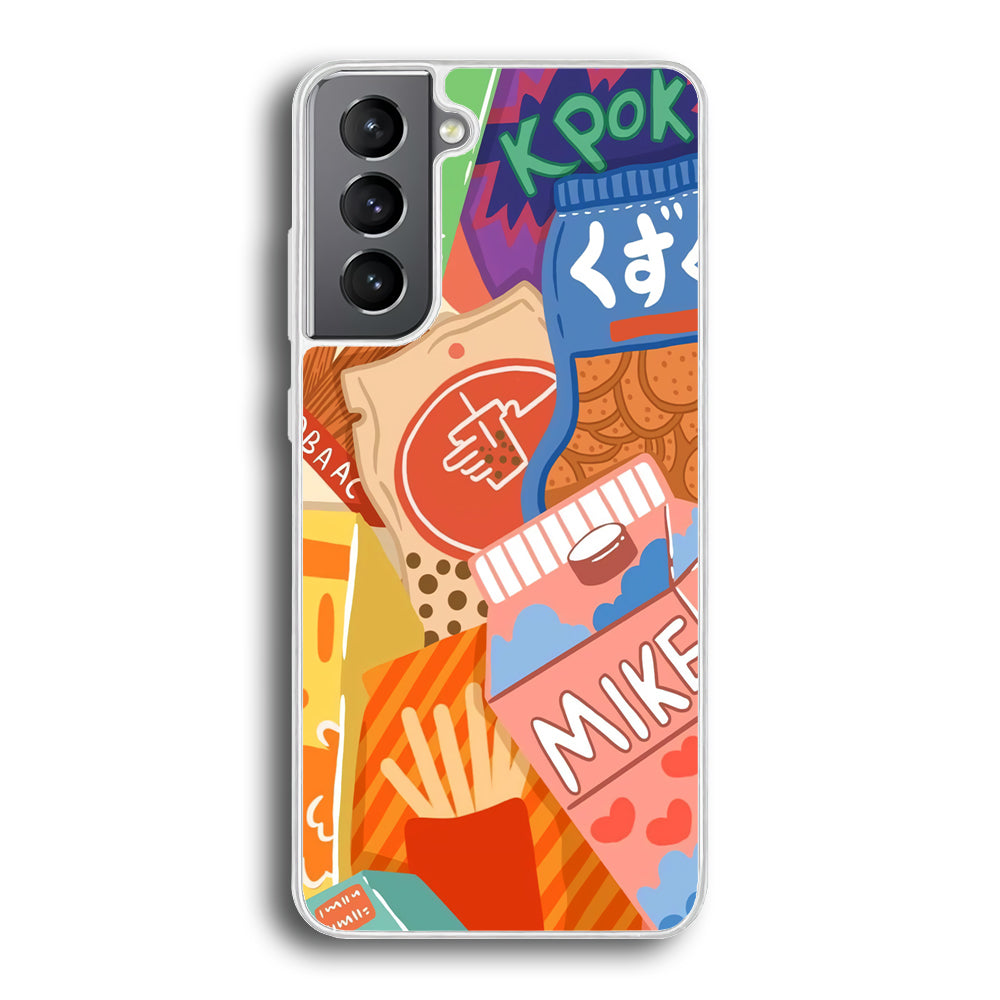Snack Cartoon Weekly Groceries Samsung Galaxy S21 Plus Case