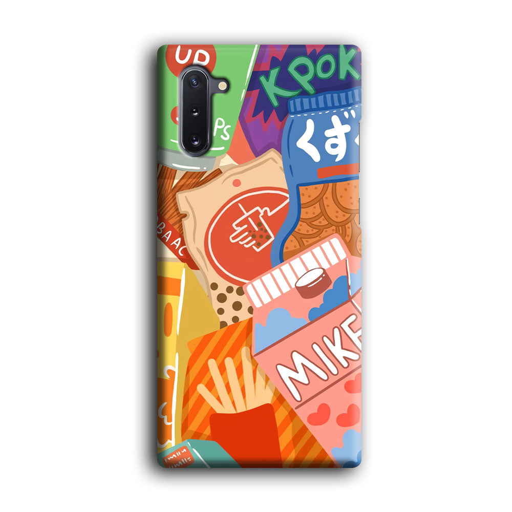 Snack Cartoon Weekly Groceries Samsung Galaxy Note 10 Case