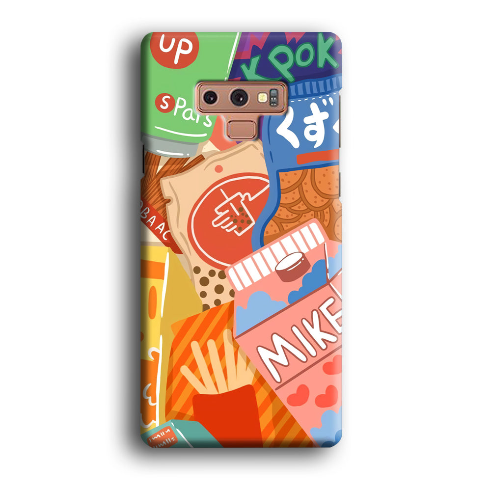 Snack Cartoon Weekly Groceries Samsung Galaxy Note 9 Case