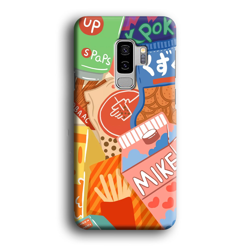 Snack Cartoon Weekly Groceries Samsung Galaxy S9 Plus Case