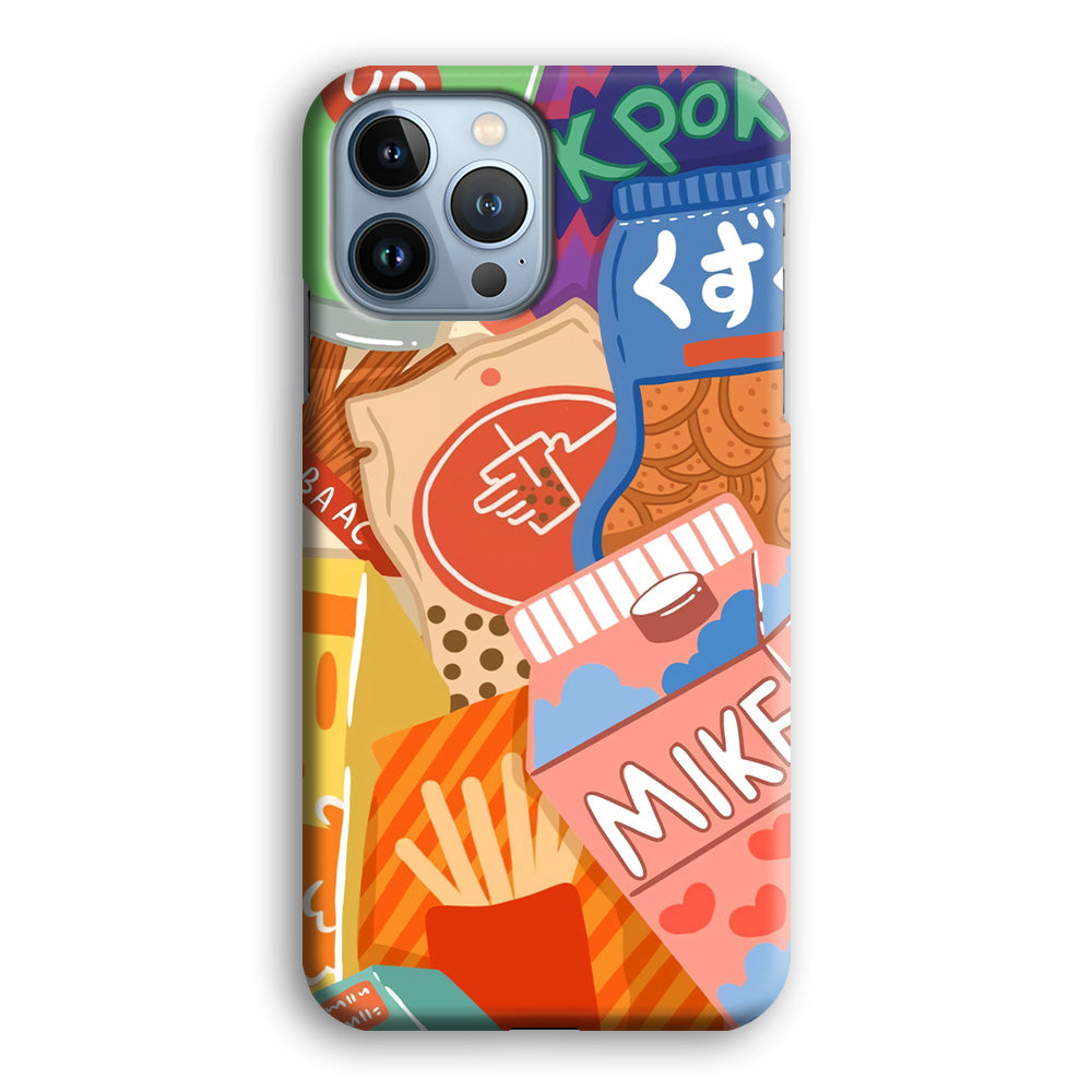 Snack Cartoon Weekly Groceries iPhone 13 Pro Max Case