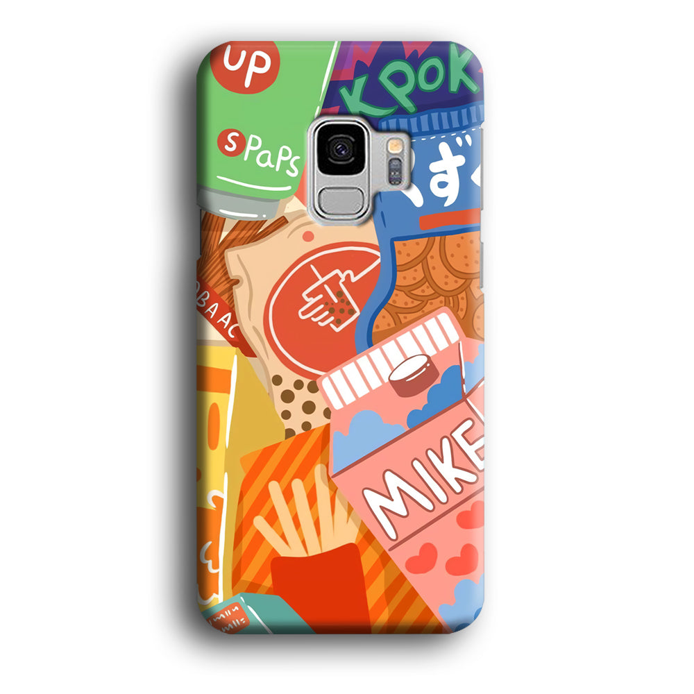 Snack Cartoon Weekly Groceries Samsung Galaxy S9 Case