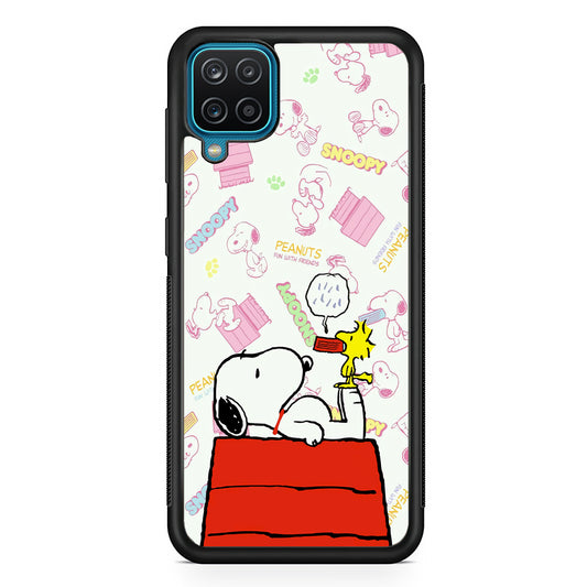 Snoopy Food Please Samsung Galaxy A12 Case