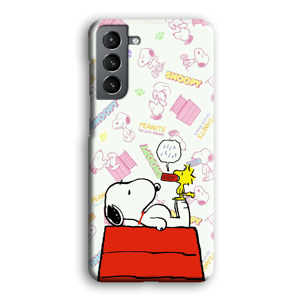 Snoopy Food Please Samsung Galaxy S21 Plus Case