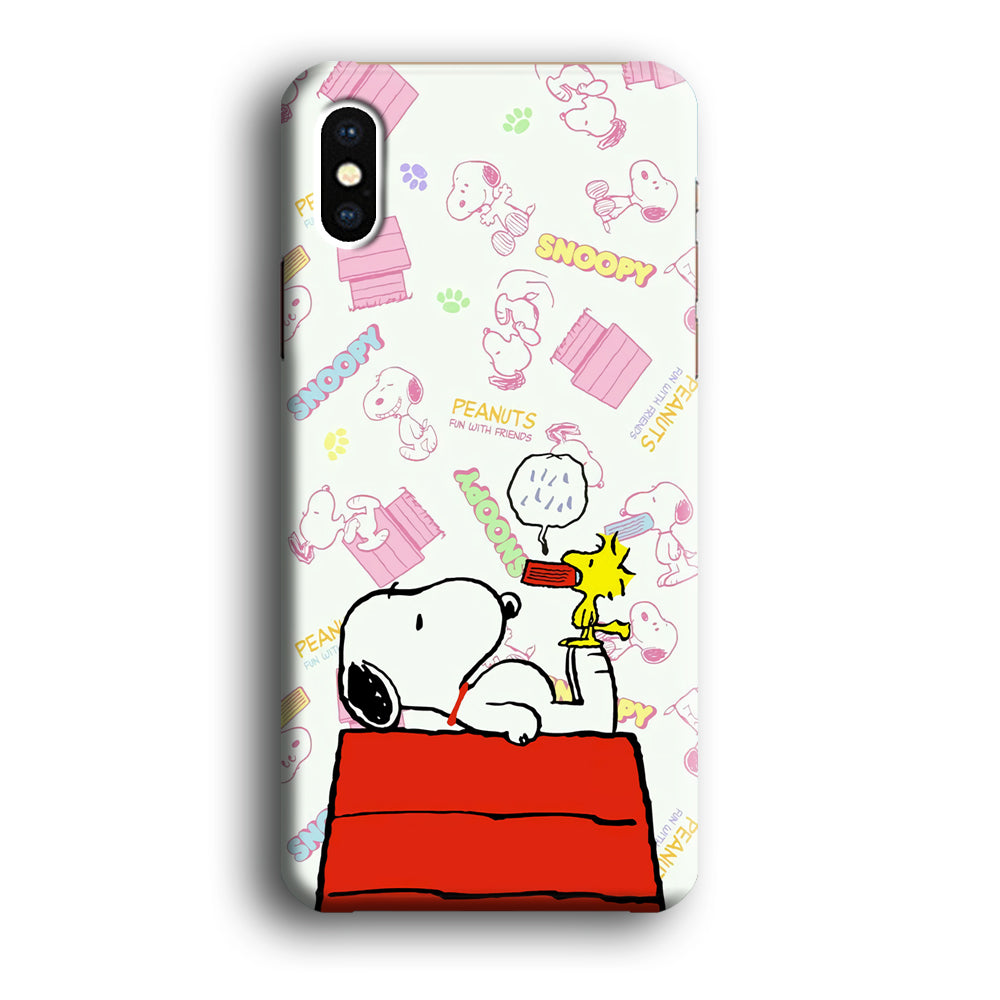 Snoopy Food Please iPhone Xs Max Case