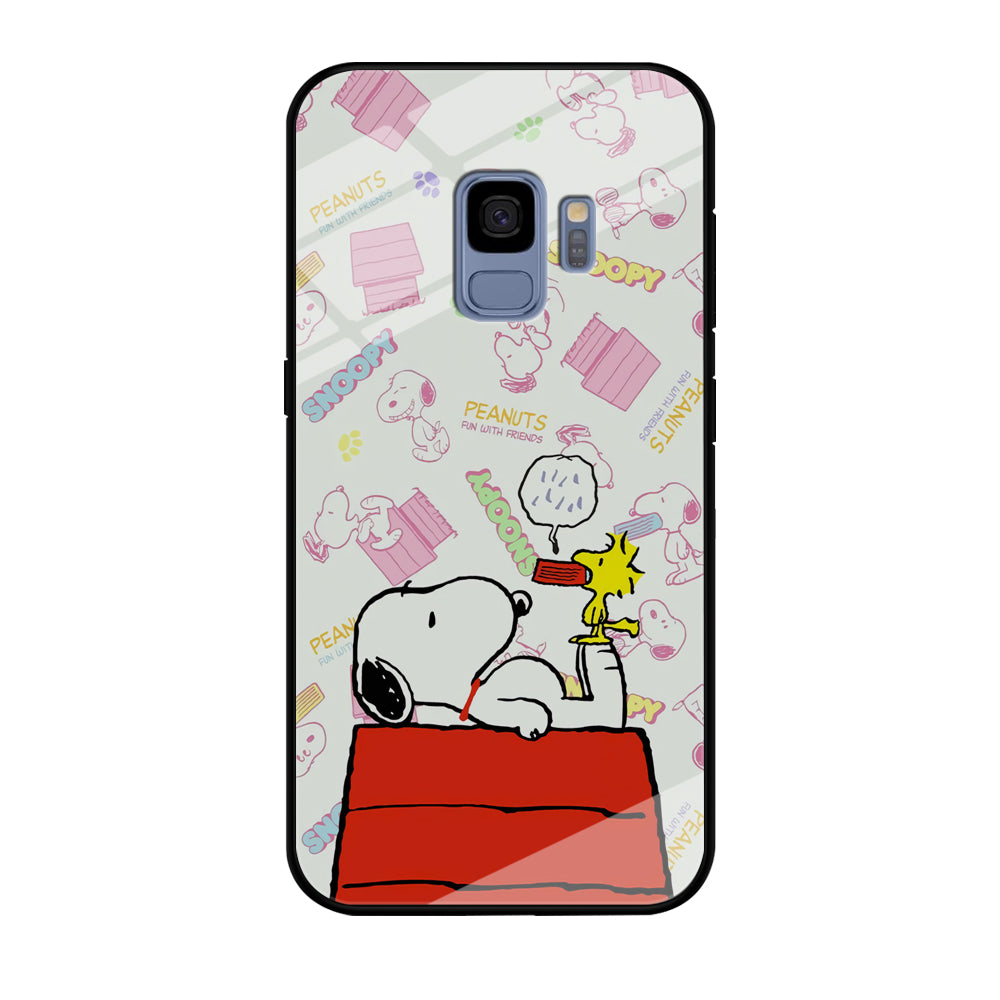 Snoopy Food Please Samsung Galaxy S9 Case
