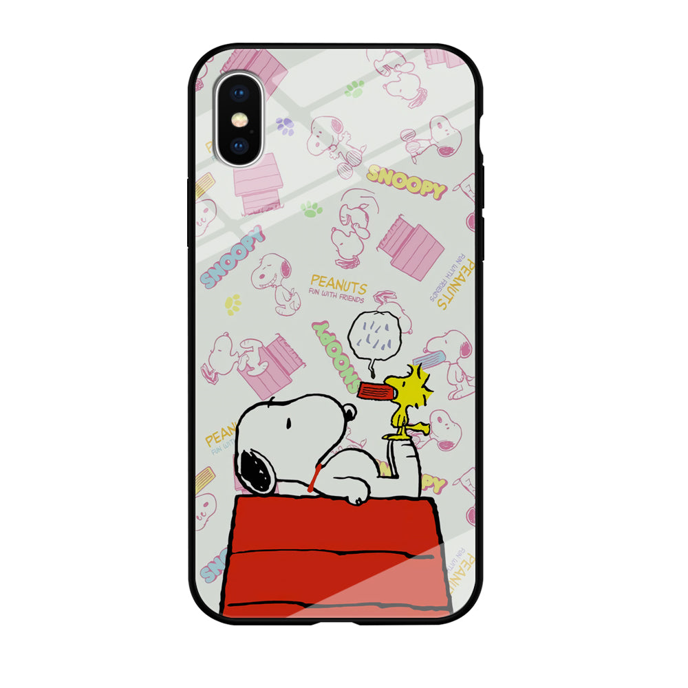 Snoopy Food Please iPhone Xs Max Case