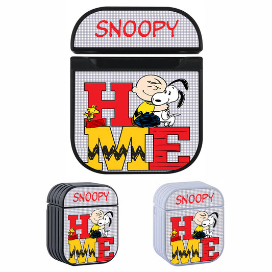Snoopy Home Make Happiness Hard Plastic Case Cover For Apple Airpods