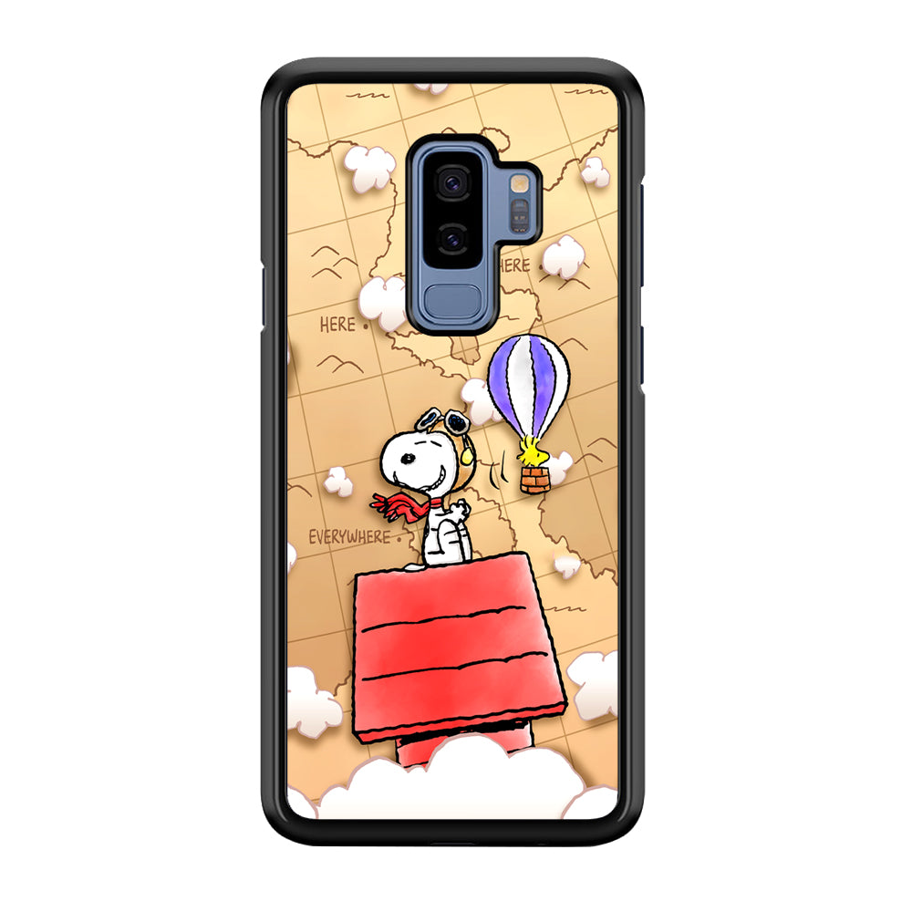 Snoopy Journey Around The World Samsung Galaxy S9 Plus Case