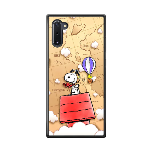 Snoopy Journey Around The World Samsung Galaxy Note 10 Case