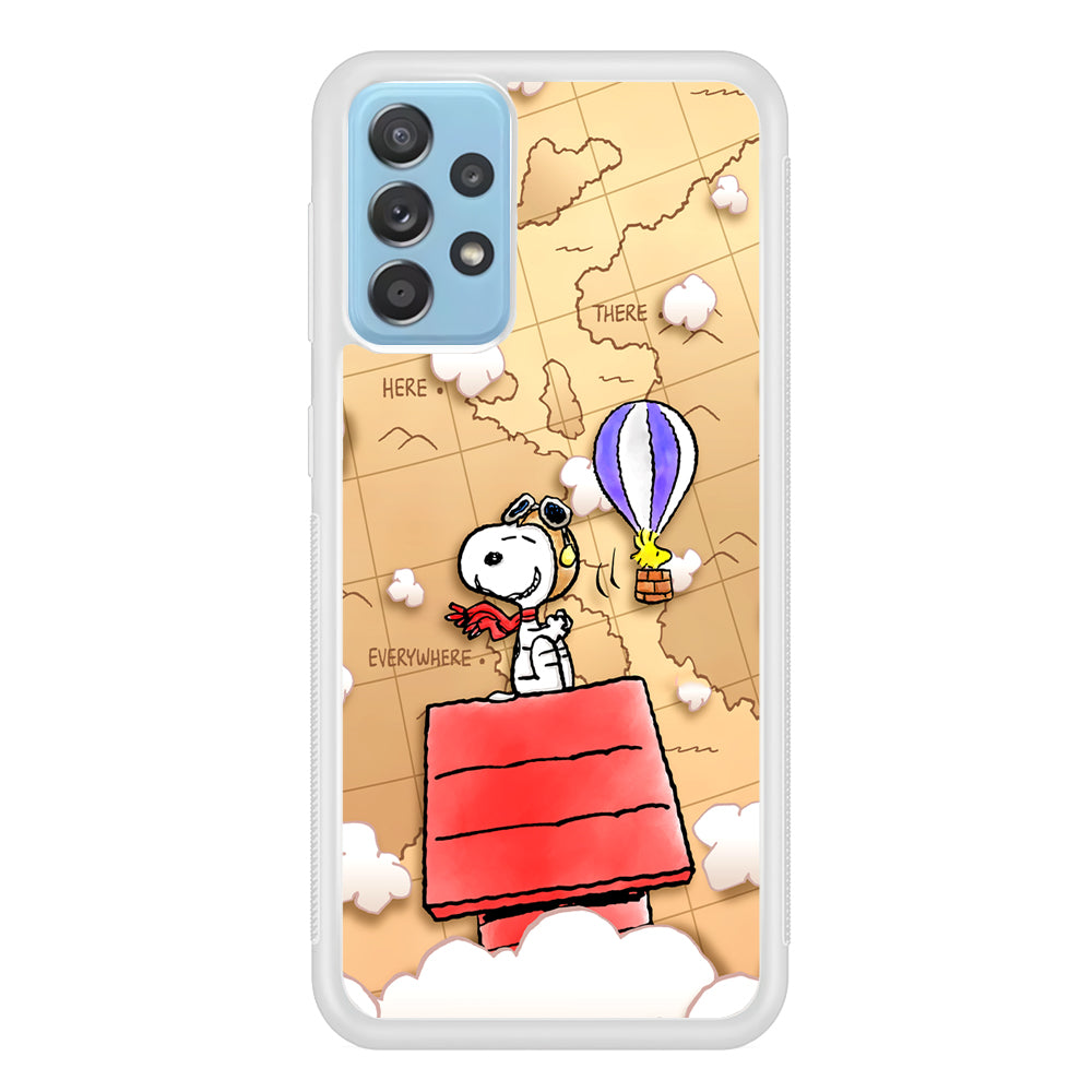 Snoopy Journey Around The World Samsung Galaxy A52 Case