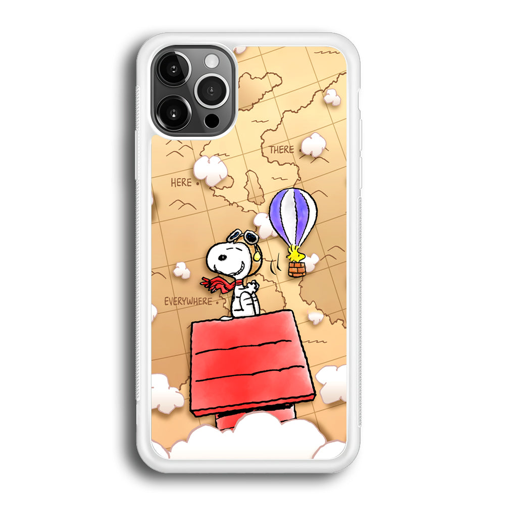 Snoopy Journey Around The World iPhone 12 Pro Case