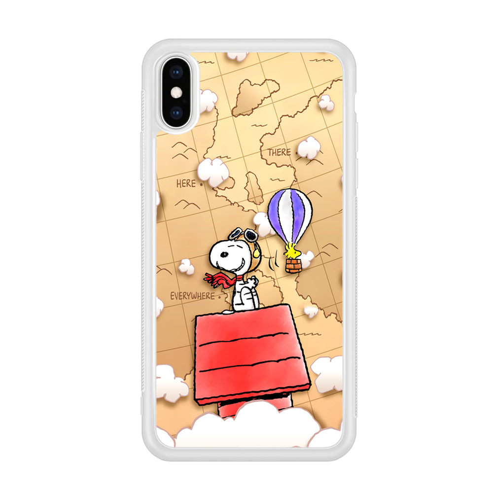 Snoopy Journey Around The World iPhone Xs Max Case