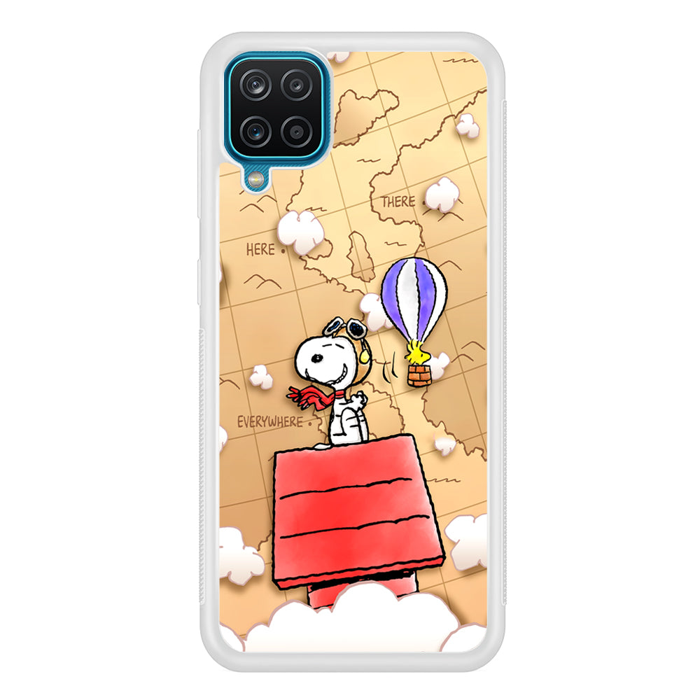 Snoopy Journey Around The World Samsung Galaxy A12 Case