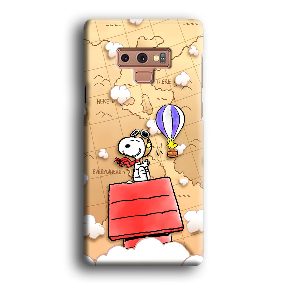 Snoopy Journey Around The World Samsung Galaxy Note 9 Case