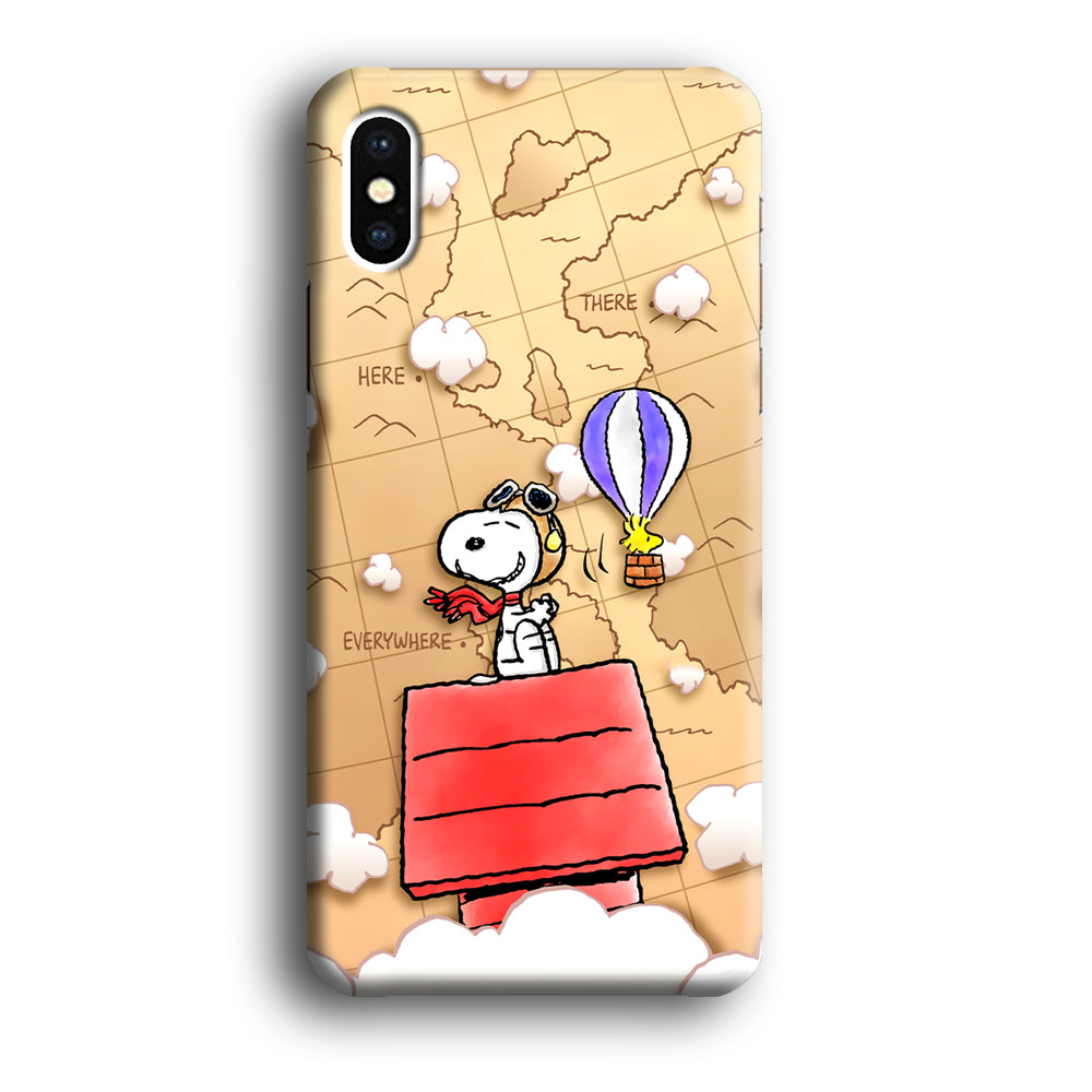 Snoopy Journey Around The World iPhone Xs Max Case