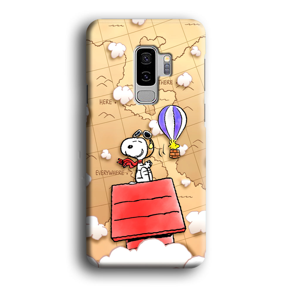 Snoopy Journey Around The World Samsung Galaxy S9 Plus Case
