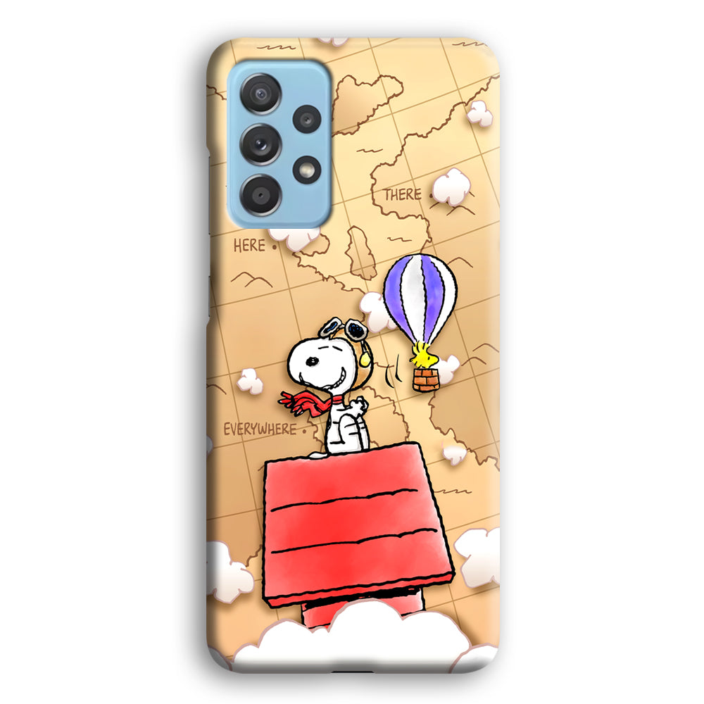 Snoopy Journey Around The World Samsung Galaxy A72 Case