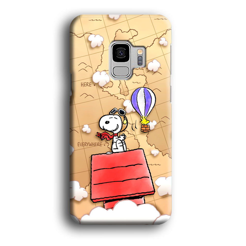 Snoopy Journey Around The World Samsung Galaxy S9 Case