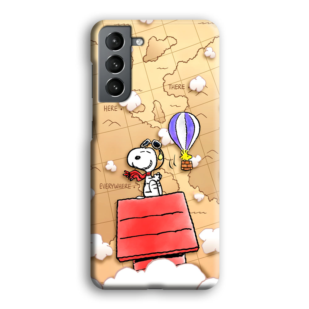 Snoopy Journey Around The World Samsung Galaxy S21 Plus Case