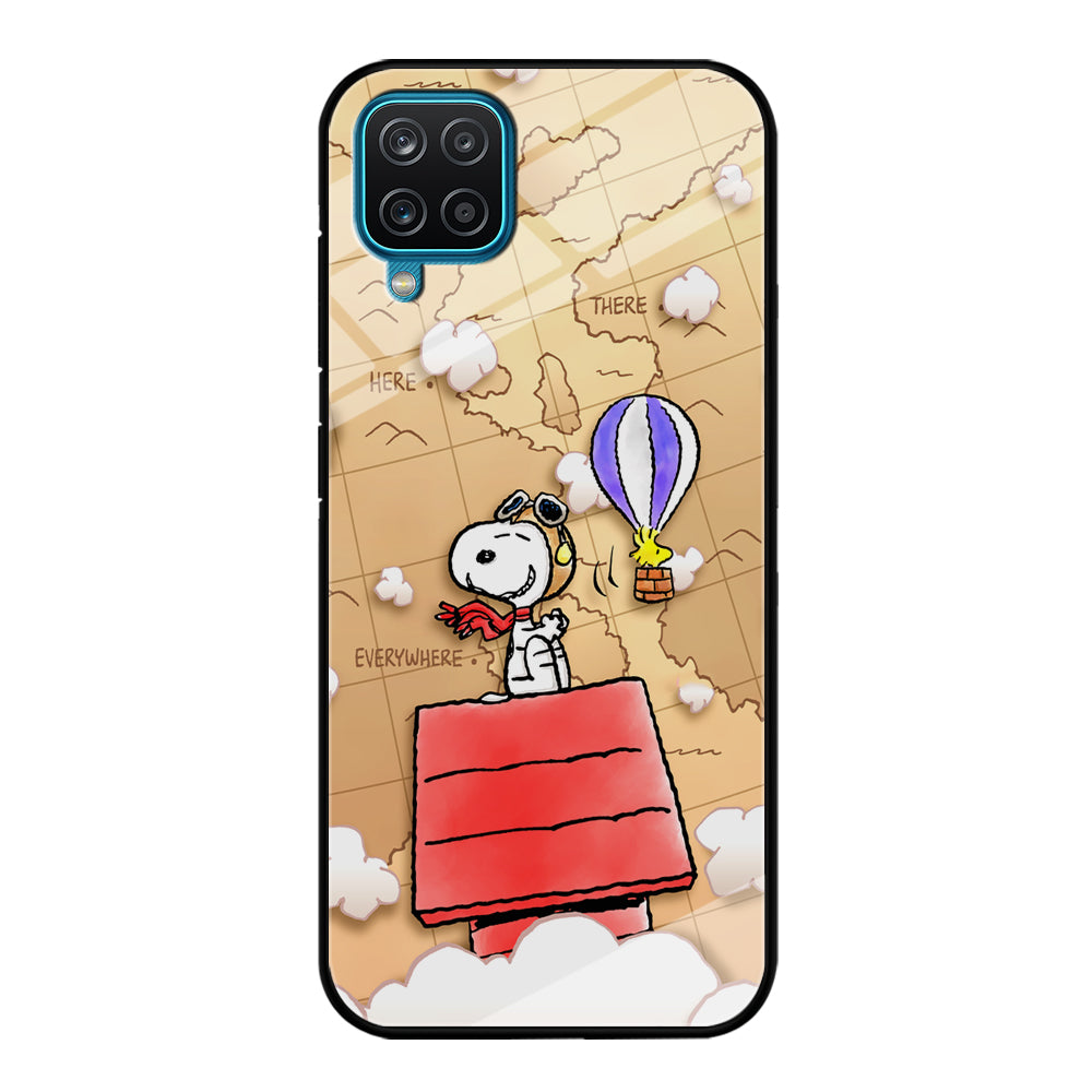 Snoopy Journey Around The World Samsung Galaxy A12 Case