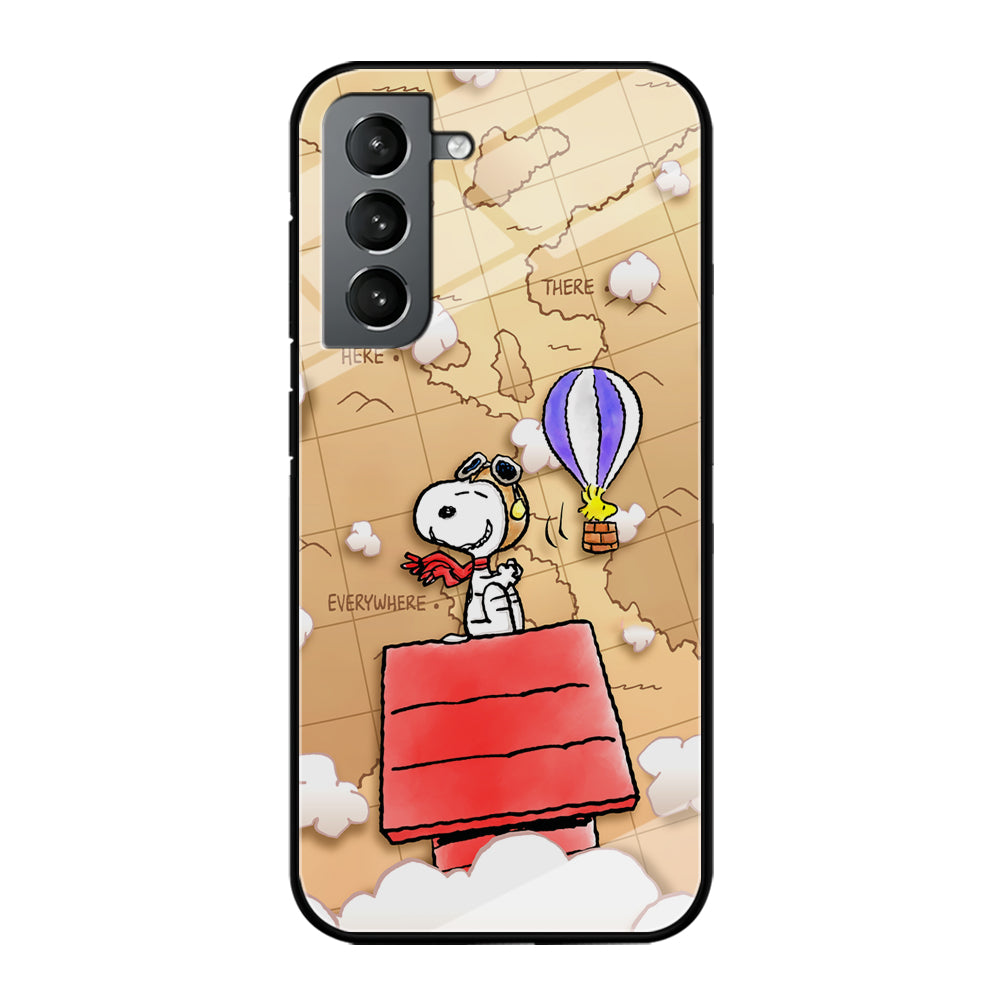 Snoopy Journey Around The World Samsung Galaxy S21 Plus Case