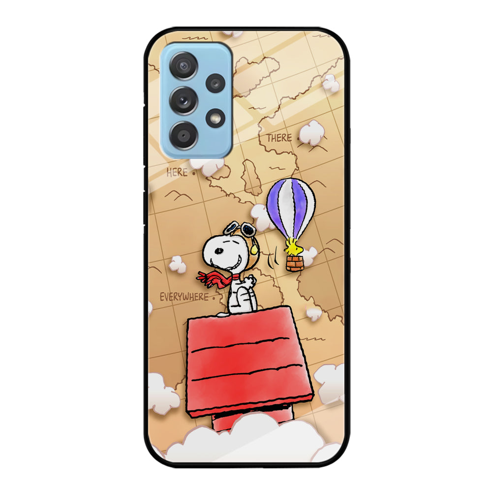 Snoopy Journey Around The World Samsung Galaxy A72 Case