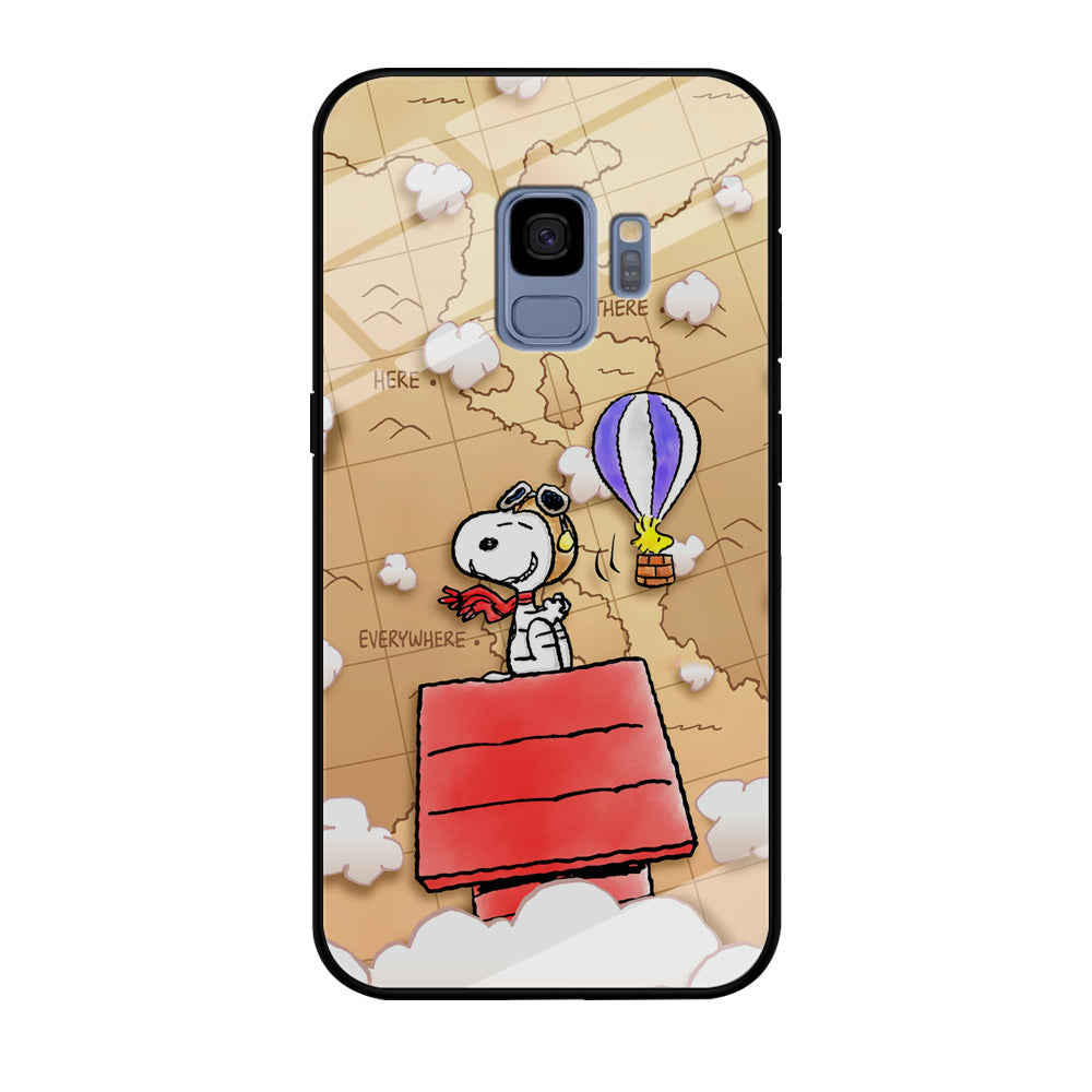 Snoopy Journey Around The World Samsung Galaxy S9 Case