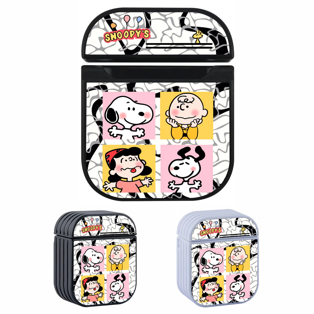 Snoopy Make You Smile Hard Plastic Case Cover For Apple Airpods