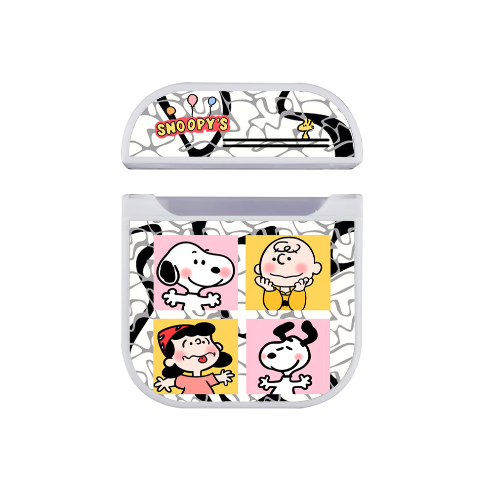 Snoopy Make You Smile Hard Plastic Case Cover For Apple Airpods