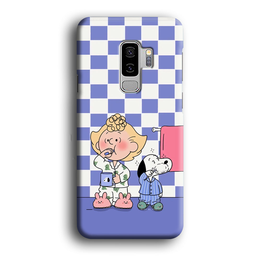 Snoopy Prepare for Sleep Samsung Galaxy S9 Plus Case