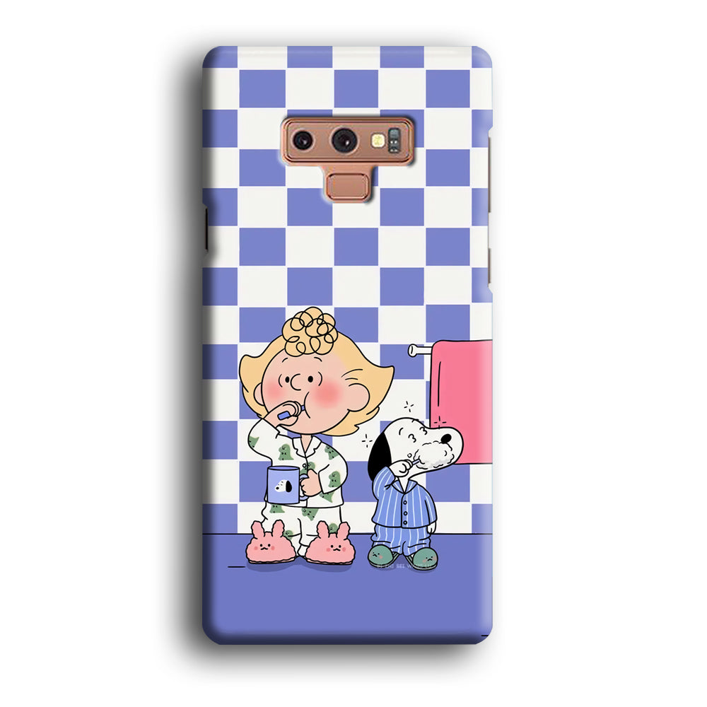 Snoopy Prepare for Sleep Samsung Galaxy Note 9 Case