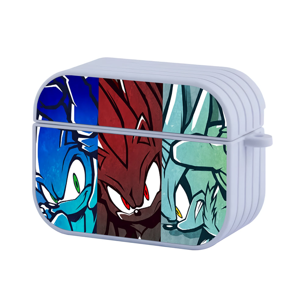 Sonic Art Touch on Face Hard Plastic Case Cover For Apple Airpods Pro