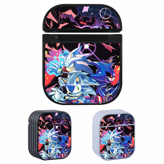 Sonic Facing The Same Enemy Hard Plastic Case Cover For Apple Airpods