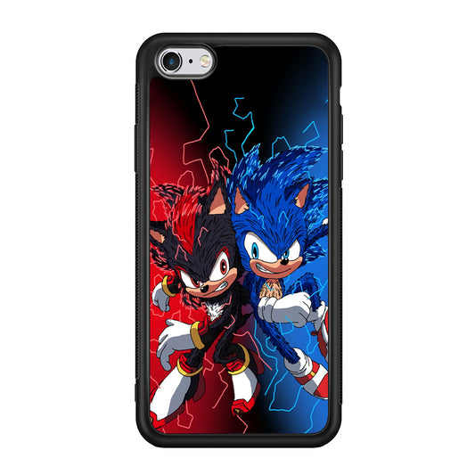 Sonic Red and Blue Fire Storm iPhone 6 | 6s Case