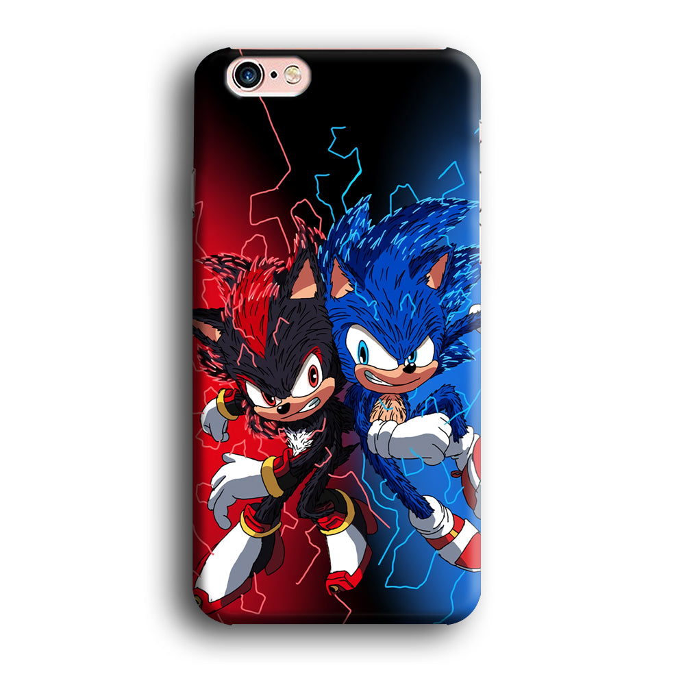 Sonic Red and Blue Fire Storm iPhone 6 Plus | 6s Plus Case