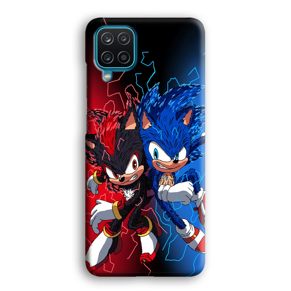 Sonic Red and Blue Fire Storm Samsung Galaxy A12 Case