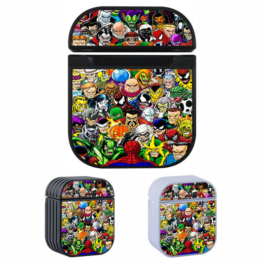 Spider-Man and His Enemies Comic Hard Plastic Case Cover For Apple Airpods