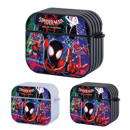 Spiderman Dimension of City Hard Plastic Case Cover For Apple Airpods 3