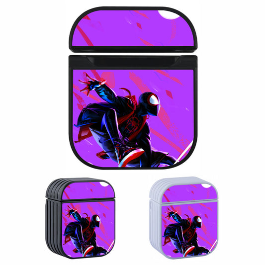 Spiderman Moon Lighting Hard Plastic Case Cover For Apple Airpods