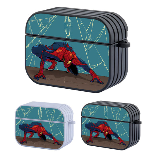Spiderman Observe The Enemy Hard Plastic Case Cover For Apple Airpods Pro