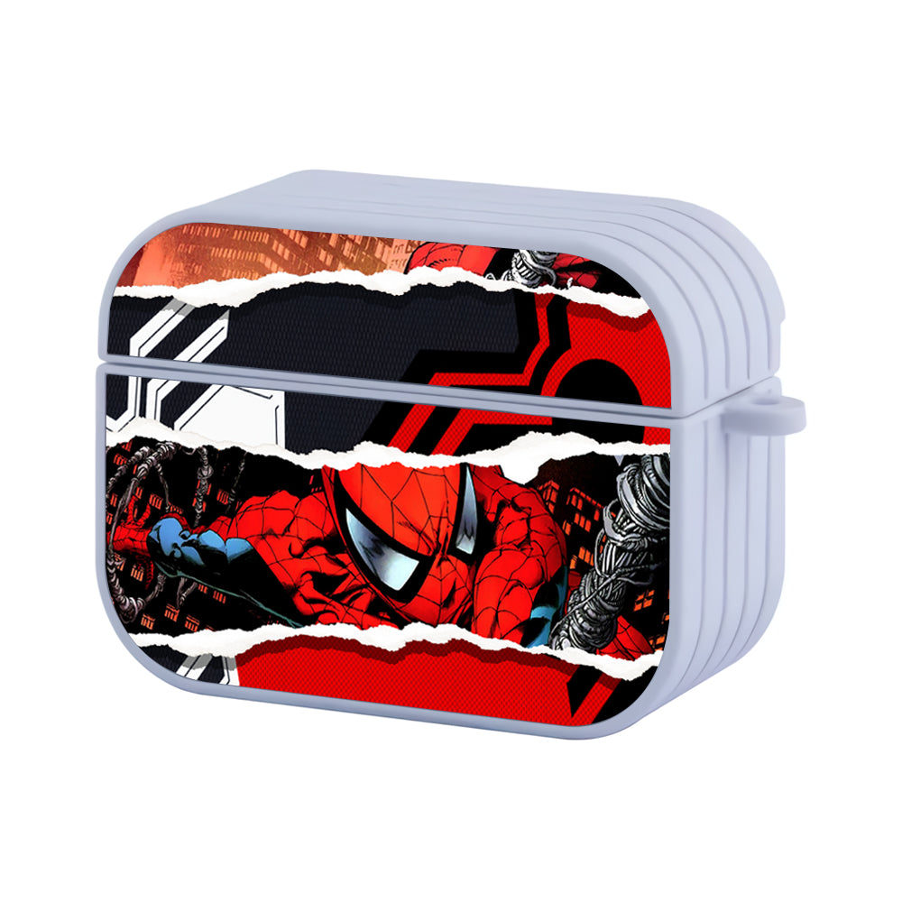 Spiderman Sketch of Action Hard Plastic Case Cover For Apple Airpods Pro