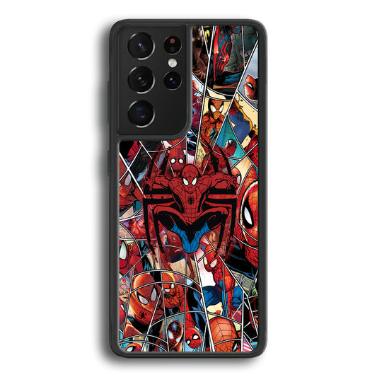 Spiderman Solid Backing Samsung Galaxy S21 Ultra Case
