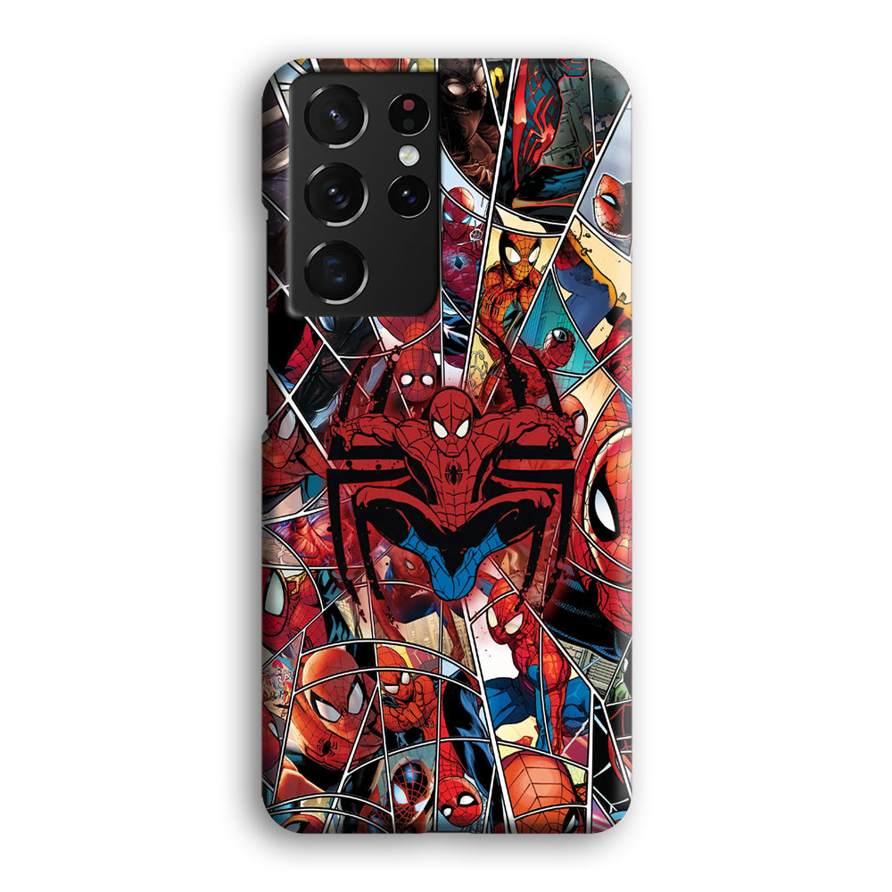 Spiderman Solid Backing Samsung Galaxy S21 Ultra Case