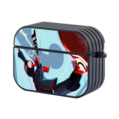Spiderman Throwing The Nets Hard Plastic Case Cover For Apple Airpods Pro